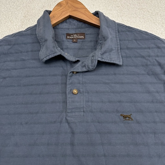 Rodd & Gunn Short Sleeve Polo Men’s Size Large Navy Blue 100% Cotton - Picture 2 of 6